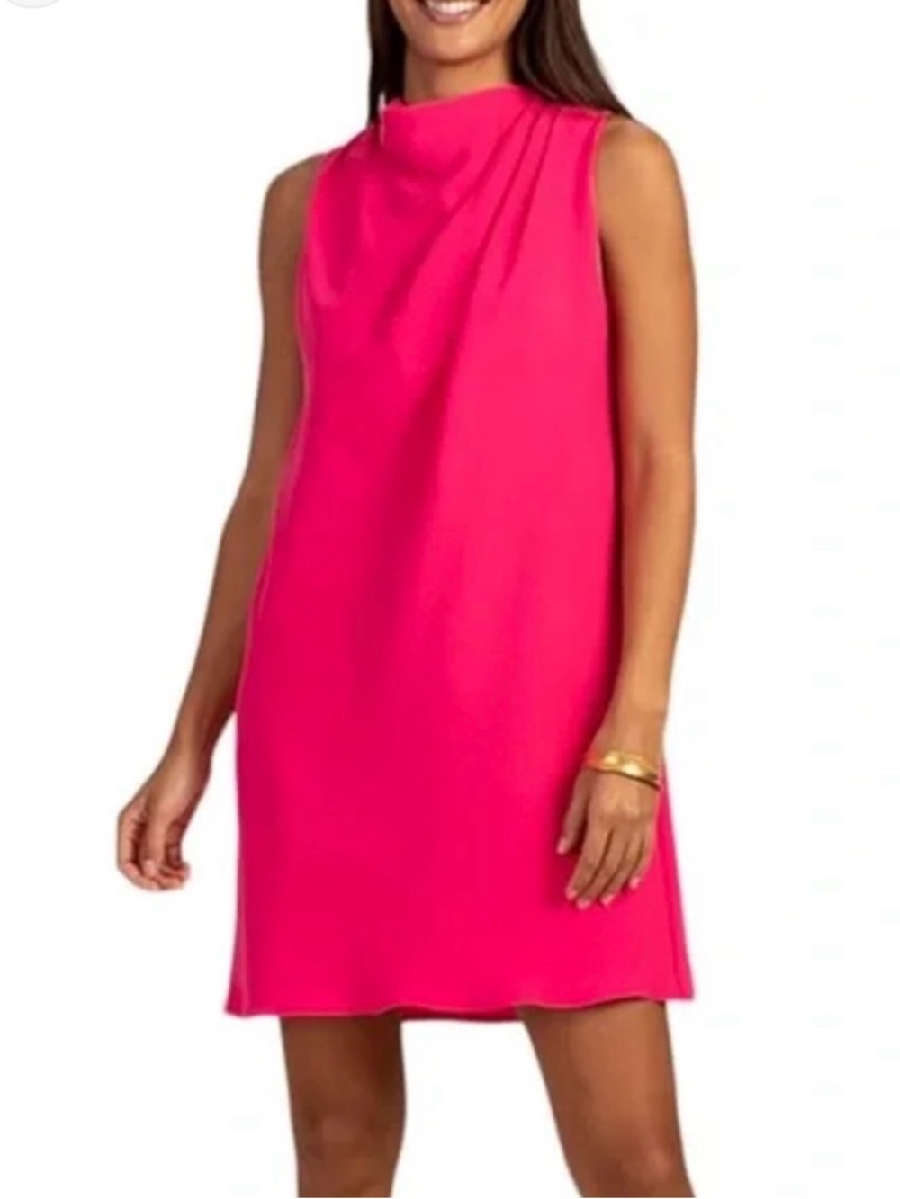 Trina Turk Hot Pink Sleeveless Sabrina Shift Dress sz XS NWOT